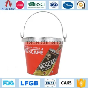 Wholesale Walmart Red Rull Champagne Beer Aluminum Tin Ice Bucket Custom Bulk China Stainless Steel Metal Ice Bucket thumbnail-3
