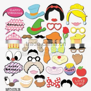 24pcs Christmas Party Hat Masks Photo Booth Props Mustache On A Stick thumbnail-6