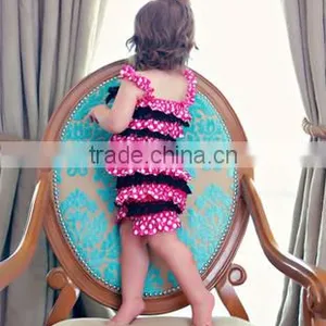 Baby Petti Ruffler Romper Multicolor Romper Cheap Lace Romper thumbnail-5