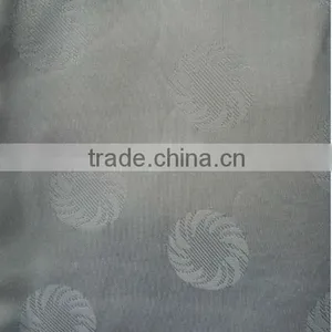 100% White Table Cloths Jacquard Fabric thumbnail-1