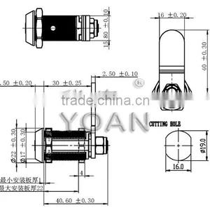 The Atm Master Key Hidden Door Lock Cam Lock thumbnail-2