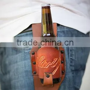 Beverage Beer Bottle Can Leather Holster thumbnail-1