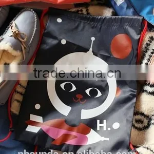 Printing Cartoon Good Quality Cheap Price Nylon Drawstring Bag thumbnail-2