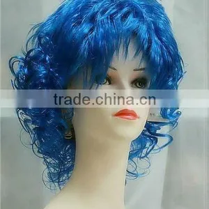 Blue Lace Front Wig Cheap Colorful Party Wig thumbnail-1