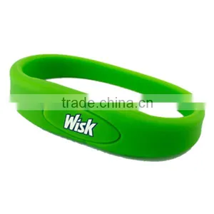 Silicone Clip Bracelet 1GB Usb Flash Drive thumbnail-3