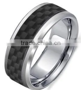 Fashion Men Jewelry Gold Ring Tungsten Carbide Ring Titanium Ring thumbnail-6