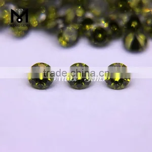 Best Quality Shinning Olive Round 4.5mm Synthetic Cubic Zirconia thumbnail-1