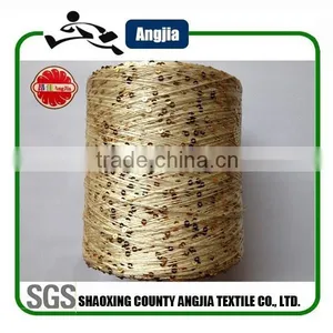 China Fancy Yarn Fishnet Yarn With Sequin for Knitting Scarf thumbnail-2