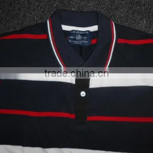 Men's Stripe Polo Shirt thumbnail-1