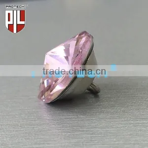 Pink Crystal Buttons for Bed Headboard thumbnail-2