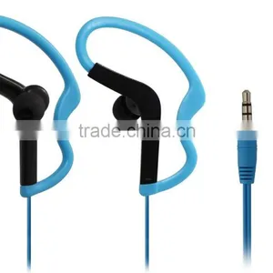 Sport Earhook Earbud Colorful Wired Sport Earphones 3.5mm Jack thumbnail-1