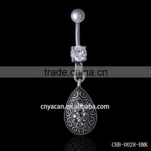 Popular Lovely Drop Shaped Navel Piercing Picture thumbnail-2