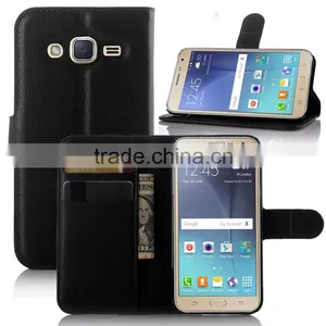 Wholesale Folio Stand Case for Samsung GALAXY J3 PU Leather Flip Cover With Wallet thumbnail-1