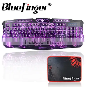 USB Wired Russian English Layout Backlit Computer Gaming Keyboard thumbnail-2