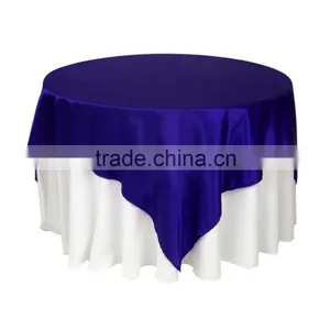Square 145*145CM Round Satin Table Overlay For Wedding Banquet thumbnail-6