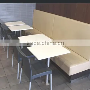 Customized Design Soid Surface Offee Table Tops/ Artificial Marble Stone Restaurant Dinning Table thumbnail-4