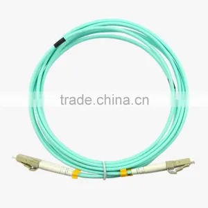 10Gb Multimode 50/125 OM3 Coring LC Aqua Duplex Fiber Optic Patch Cord/patch Cable/patch Lead thumbnail-2