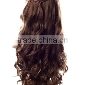 Long Braided Synthetic Kinky Curly u Part Hair Side Party Wig 2015 thumbnail-4