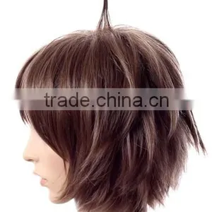 Wholesale js and Company Cheap Hair Wig Synthetic Bob Brown Free Wig Catalogs thumbnail-4