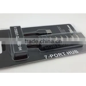 7 Port USB 2.0 Hub High Speed USB Powered Hub Adapter For Desktop PC Laptop Mac Book thumbnail-6