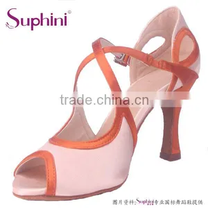 X Shape Pink Dance Shoes thumbnail-1