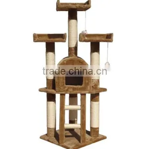Aimigou Cat Tree Condo House Beige Coffee thumbnail-5