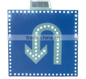 Solar Traffic Turn Around Sign thumbnail-1