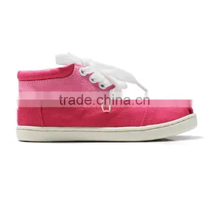 Fashion Children Canvas Casual Shoes Lace Up Sneakers thumbnail-1