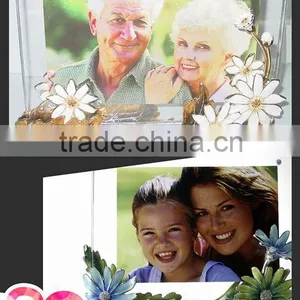 RORO March in Paris Daisy Crystal Glass Enamel Photo Frame Picture Frame Home Furniture Matching thumbnail-1