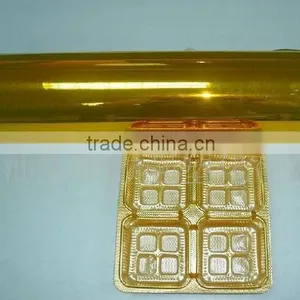 Gold Metallized Pvc Film for Food Tray Packing thumbnail-1