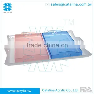 Clear Acrylic 3 Compartment Candy Food Tray thumbnail-6