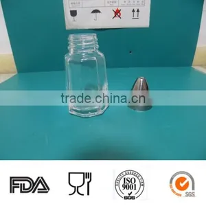 Different Glass Spicy Jar With Stainless Steel Caps thumbnail-4