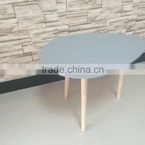 Nice Grey Egg Shape Hotsale Wholesale Decorative Wooden Table thumbnail-1