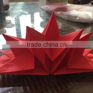 Christmas Red Star Shape 100% Wood Pulp Paper Napkin thumbnail-2