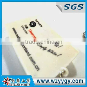 1side Printing White Color Keychains Key Ring thumbnail-1