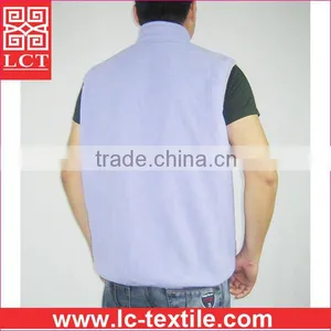 Wholesale 2015 USA Popular High Quality Purple Polar Fleece Keep Warm and Sefety Embroidery Winter Fleece Vest for Men(LCTU0054) thumbnail-3