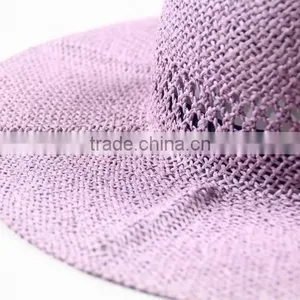Wide Brim Straw Floppy Hat thumbnail-3