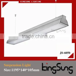 Led Suspended Ceiling Office Light With Two Tubes Pmma Mask thumbnail-1