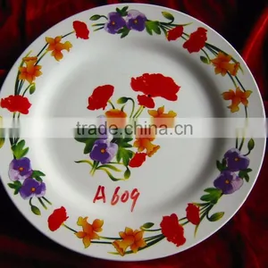 Breakable Customized White Porcelain Restaurant Flat Plate Popular for 2016 Christmas thumbnail-5