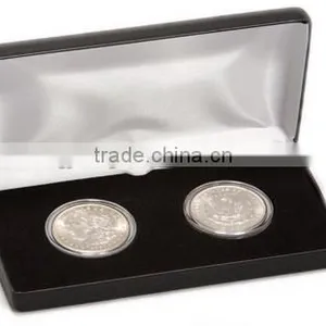 Coin Display Cases With Black Leatherette thumbnail-6