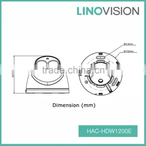 High Speed 2MP Water-proof 1080P Dome HDCVI Camera With 60m IR LED thumbnail-2