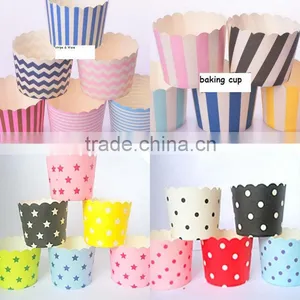 Chevron Polka Dots Stripe Cupcake Cases Baking Cups Paper Cupcake Liner Baking Cup Cupcake Papers Cupcake Liners Muffin Cups thumbnail-1