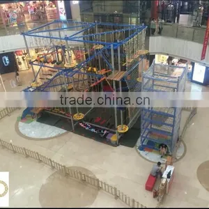 Kids Adventure Play Equipment For Shopping Mall, Indoor Ropes Course For Children thumbnail-5