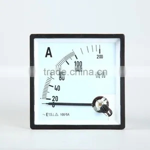 100/5A High Precision Current Meter 96*96 SQ96 Pointer Type Current Meter thumbnail-1