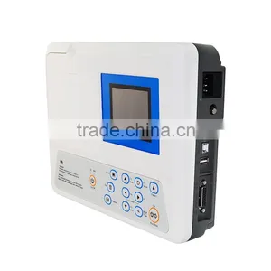 12 Lead Resting 5 Inch 3 Channel Color LCD ECG Machine Electrocardiograph EKG-903A CE ISO Approved thumbnail-2
