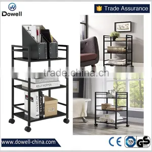 TC4830Altra Marshall 3 Shelf Metal Rolling Utility Cart, Black 3 Tier Metal Shelving Garage Storage Tool Box Storage Shelf thumbnail-5