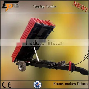 Tractor Trailer Single Axle, Tipping Tractor Trailer for Sale in Denmark thumbnail-1