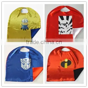 Printed Party Superhero Cape and Mask Dress up Set thumbnail-5