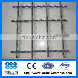 High Manganese Steel Crimped Wire Mesh / Mine Mesh / Vibrating Screen thumbnail-1