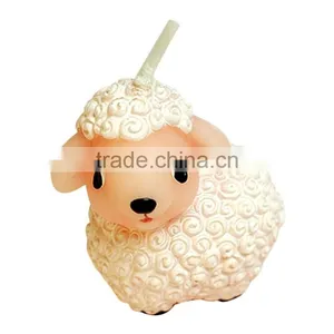 Personalized Handmade Color Painted Decorative Custom Sheep Candle thumbnail-1